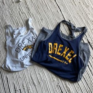 Drexel athletic tank tops